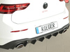 Rieger Heckeinsatz ABS/schwarz matt für ovale Endrohre in GTI-Optik VW Golf 8 - Abb. 7
