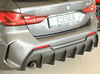 Rieger Heckeinsatz ABS/schwarz matt für runde Endrohre links/rechts BMW 1er F40 mit M-Paket - Abb. 4