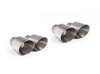 Milltek Titan Duplex Endrohrsatz je 2x115mm rund doppelwandig abgeschrägt matt