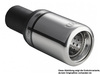Ulter Edelstahl Sportauspuff Toyota IQ 1.3l 80mm rund eingerollt gerade mit Absorber - Abb. 2