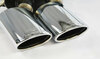 Supersprint Edelstahl Sportauspuff Mercedes CLK W209 CLK280-CLK500 für AMG-Heck 2x120x80mm oval eingerollt abgeschrägt - Abb. 2