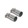 Supersprint Edelstahl Duplex Sportauspuff Mercedes SLK R171 1.8l je 2x120x80mm oval eingerollt abgeschrägt - Abb. 4