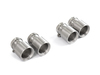Remus Titan Endrohrsatz rechts-links je 2x100mm rund eingerollt gerade inkl. Adapterset