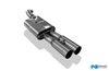 Fox Edelstahl Ø76mm Sportauspuff Audi A4 B5 1.8l T Limousine/Avant 2x80mm rund scharf gerade