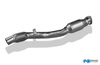Fox Edelstahl Ø76mm Downpipe mit 300 Zeller HJS Sport-Kat Audi A4 B5 1.8l T Limousine/Avant