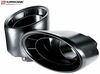 Hurricane Edelstahl Duplex Endrohrsatz für R8-Optik je 1x 200x150mm oval schwarz gepulvert (Anschluss 63/76mm)