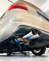Fox Edelstahl Ø76mm Sportauspuff-Komplettanlage ab Kat Audi A4 1.8l T quattro B5 Limousine/Avant 2x80mm rund scharf gerade