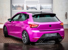 FOX Edelstahl Duplex Sportauspuff mit Klappensteuerung Seat Ibiza 6F 1.5 je 2x76mm rund doppelwandig abgeschrägt
