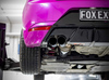 FOX Edelstahl Duplex Sportauspuff mit Klappensteuerung Seat Ibiza 6F 1.5 je 2x76mm rund doppelwandig abgeschrägt in schwarz - Abb. 2