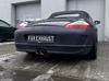 Fox Edelstahl Sportauspuff mittig Porsche Boxster Typ 986 2.7 3.2 2x90mm rund doppelwandig abgeschrägt - Abb. 7