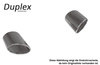 Fox Edelstahl Duplex Sportauspuff Audi A3 8V Limousine S-Line/S3-Heck je 160x90mm oval eingerollt seitlich abgeschrägt