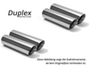 FOX Edelstahl Duplex Sportauspuff mit Klappensteuerung Audi S5 B9 Typ F5 je 2x100mm rund doppelwandig abgeschrägt - Abb. 3