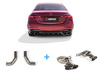 Akrapovic Slip-On-Line Titan Duplex Sportauspuff Mercedes C-Klasse C43 AMG W206 S206 je 1x AMG-Style aus Carbon