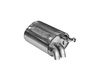 Bastuck Edelstahl Sportauspuff Mercedes-Benz SL R129 2x54mm Dieseloptik nach unten gebogen