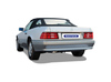Bastuck Edelstahl Sportauspuff-Komplettanlage ab Kat Mercedes-Benz SL 6- und 8 Zylinder R129 2x54mm Dieseloptik nach unten gebogen - Abb. 4