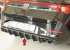 Rieger Heckeinsatz ABS/matt schwarz für Cupra Leon KL ST für 4-Rohr Optik (Mod. ohne AHK)