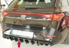Rieger Heckeinsatz ABS/schwarz glänzend für Cupra Leon KL ST für 4-Rohr Optik (Mod. mit AHK)