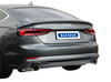Bastuck Edelstahl Duplex Sportauspuff-Komplettanlage ab OPF mit Klappensteuerung Audi A5 B9 Typ F5 TFSI Facelift Frontantrieb je 100mm rund doppelwandig (ab 2018) - Abb. 2