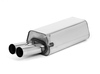 Fox Edelstahl Racing-Komplettanlage ab Kat Audi 80 B4 Limousine/Avant 2.0-2.8l 2x70mm rund scharf gerade - Abb. 2