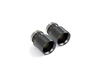 Remus Titan Endrohrsatz 2x100mm rund eingerollt gerade schwarz inkl. Adapterset