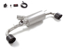 Ragazzon Edelstahl Duplex Sportauspuff mit Klappe Toyota Yaris GR Facelift Typ XP21 je 118mm rund scharf abgeschrägt aus Carbon