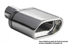 Ulter Sportauspuff Audi A3 8P 2003-2012 145x75mm flachoval eingerollt abgeschrägt mit Absorber - Abb. 2