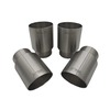 Grail Edelstahl Ø100mm Endrohrsatz für Audi RS6 + RS7 C8 in silber