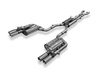 Fox Edelstahl Duplex Sportauspuff-Komplettanlage ab Kat Audi RS4 B7 je 2x80mm rund doppelwandig gerade - Abb. 6