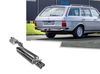 Fox Edelstahl Sportauspuff-Komplettanlage ab Kat Mercedes E-Klasse W123 230 E 2x55mm rund