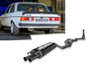 Fox Edelstahl Sportauspuff-Komplettanlage Mercedes E-Klasse W123 230 E 2x50mm rund nach außen gerollt (Mod. ohne Kat)