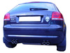 Ulter Duplex Sportauspuff Audi A3 8P 2003-2012 70mm rund eingerollt abgeschrägt mit Absorber - Abb. 2