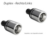 Ulter Duplex Sportauspuff Toyota RAV 4 94-2000 100mm rund eingerollt gerade mit Absorber - Abb. 2