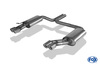 Fox Edelstahl Duplex Sportauspuff Audi A8 u. S8 D2 Typ 4D 2x76mm rund eingerollt abgeschrägt mit Absorber