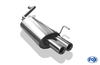Fox Edelstahl Sportauspuff Audi 80 B4 Limousine/Avant 1.6-2.0l 2x76mm rund eingerollt gerade mit Absorber
