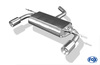 Fox Edelstahl Duplex Sportauspuff Audi A3 8P je 90mm rund eingerollt gerade mit Absorber