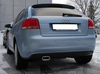 Fox Edelstahl Sportauspuff Audi A3 8P quattro 160x80mm flachoval eingerollt abgeschrägt mit Absorber - Abb. 2