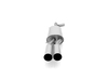 Fox Edelstahl Sportauspuff Audi A4 B5 Limousine/Avant 2x76mm rund scharf gerade - Abb. 2