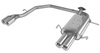 Fox Edelstahl Duplex Sportauspuff Nissan Primera P11 Kombi Traveller 2x90mm rund eingerollt gerade mit Absorber