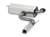 Fox Edelstahl Sportauspuff Toyota Celica T23 Bj.99-05 1x90mm rund eingerollt gerade mit Absorber