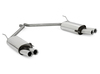 Fox Edelstahl Duplex Sportauspuff VW T4 Bus Transporter Caravelle Multivan 2x80mm rund eingerollt gerade mit Absorber