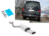 Fox Edelstahl Sportauspuff VW T5 4motion Caravelle Kombi Multivan 160x80mm flachoval eingerollt abgeschrägt mit Absorber