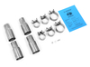 Fox Edelstahl Duplex Sportauspuff Audi A4 B6 Typ 8E Limousine/Avant 1.8T u. 2.4l 1x90mm rund eingerollt abgeschrägt mit Absorber - Abb. 6