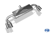 Fox Edelstahl Duplex Sportauspuff Audi TT 8J Coupe u. Roadster 2x80mm rund eingerollt abgeschrägt mit Absorber - Abb. 2