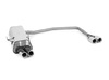 Fox Edelstahl Duplex Sportauspuff BMW 3er E36 Limo Touring Coupe Cabrio 2x76mm rund eingerollt gerade mit Absorber