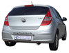 Fox Edelstahl Duplex Endrohrgeweih Hyundai i30 - Modelle aus Korea ab 2007 1x90mm rund eingerollt abgeschrägt mit Absorber - Abb. 2