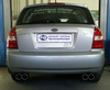 Fox Edelstahl Duplex Sportauspuff Kia Cerato Schrägheck 135x80mm flachoval eingerollt abgeschrägt mit Absorber - Abb. 2
