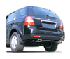 Fox Edelstahl Duplex Endrohrgeweih Kia Sorento Typ JC Facelift V6 135x80mm flachoval eingerollt abgeschrägt mit Absorber - Abb. 2