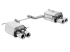 Fox Edelstahl Duplex Sportauspuff Mercedes SLK R171 1.8l 2x90mm rund eingerollt gerade mit Absorber