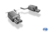 Fox Edelstahl Duplex Sportauspuff Mercedes SLK u. SLC R172 2x90mm rund eingerollt gerade mit Absorber