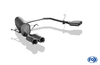 Fox Edelstahl Duplex Sportauspuff Opel Astra H Caravan 2x76mm rund eingerollt gerade mit Absorber